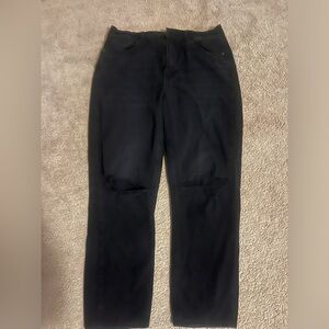 Black ripped American eagle jeans